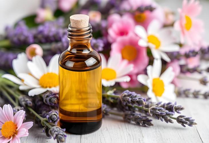 Soothing Lavender Oil in a Charming Bottle